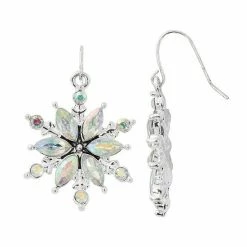 Celebrate Together Silver Tone Snowflake Nickel Free Earrings