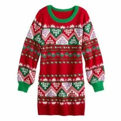 Women's Celebrate Together Holiday Snowflake Sweater Dress -Celebrate Together store unnamed file 121