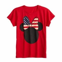 Disney's Minnie Mouse Girls 7-16 Patriotic Graphic Tee By Celebrate Together™