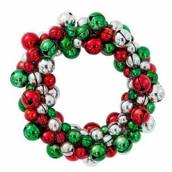 Celebrate Together Silver Tone Christmas Jungle Bell Nickel Free Stretch Bracelet