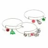 Celebrate Together Multicolor Christmas Charm Nickel Free Bracelet Set