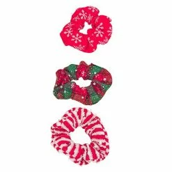 Celebrate Together 3 Pack Plaid Snow Scrunchie Set