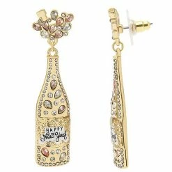 Celebrate Together™ Gold New Year Champagne Bottle Drop Earrings