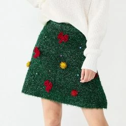 Women's Celebrate Together Light-Up Christmas Tree Skater Skirt