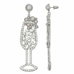 Celebrate Together™ Champagne Glass Earrings