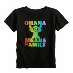 Disney's Stitch Toddler Boy "Ohana Means Family" Pride Graphic Tee By Celebrate Together™