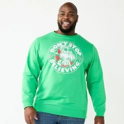 Big & Tall Celebrate Together Holiday Sweatshirt Red Cat -Celebrate Together store unnamed file 321