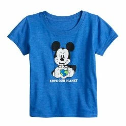 Disney's Mickey Mouse Toddler Girl Planet Earth Graphic Tee By Celebrate Together™