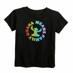 Disney's Stitch Toddler Girl "Ohana Means Family" Pride Graphic Tee By Celebrate Together™
