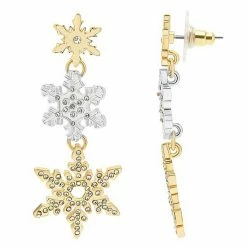 Celebrate Together™ Trio Snowflake Drop Earrings