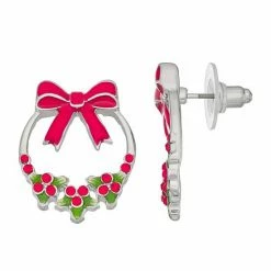 Celebrate Together™ Christmas Red Bow Earrings