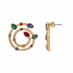 Celebrate Together™ Gold Tone Vintage Lightbulb Nickel Free Spiral Earrings