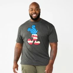 Disney's Mickey Mouse Men's Big & Tall Patriotic Graphic Tee By Celebrate Together™