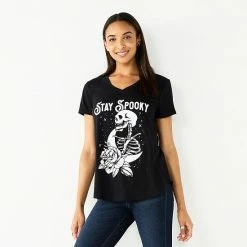 Women's Celebrate Together™ Fall Graphic Tee Stay Spooky -Celebrate Together store unnamed file 405