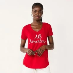 Women's Celebrate Together™ V-Neck Graphic Tee Margs