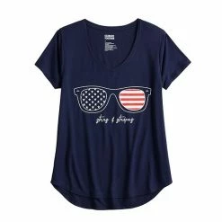 Women's Celebrate Together™ V-Neck Graphic Tee Margs -Celebrate Together store unnamed file 475