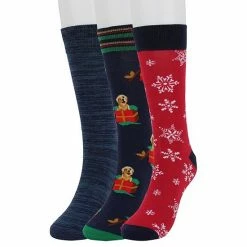 Men's Celebrate Together 3-pack Holiday Fashion Socks Hoppy Holidays