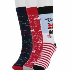 Men's Celebrate Together 3-pack Holiday Fashion Socks Hoppy Holidays -Celebrate Together store unnamed file 86