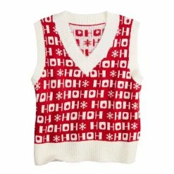 Women's Celebrate Together™ Sleeveless V-Neck Christmas Sweater Vest -Celebrate Together store unnamed file 93